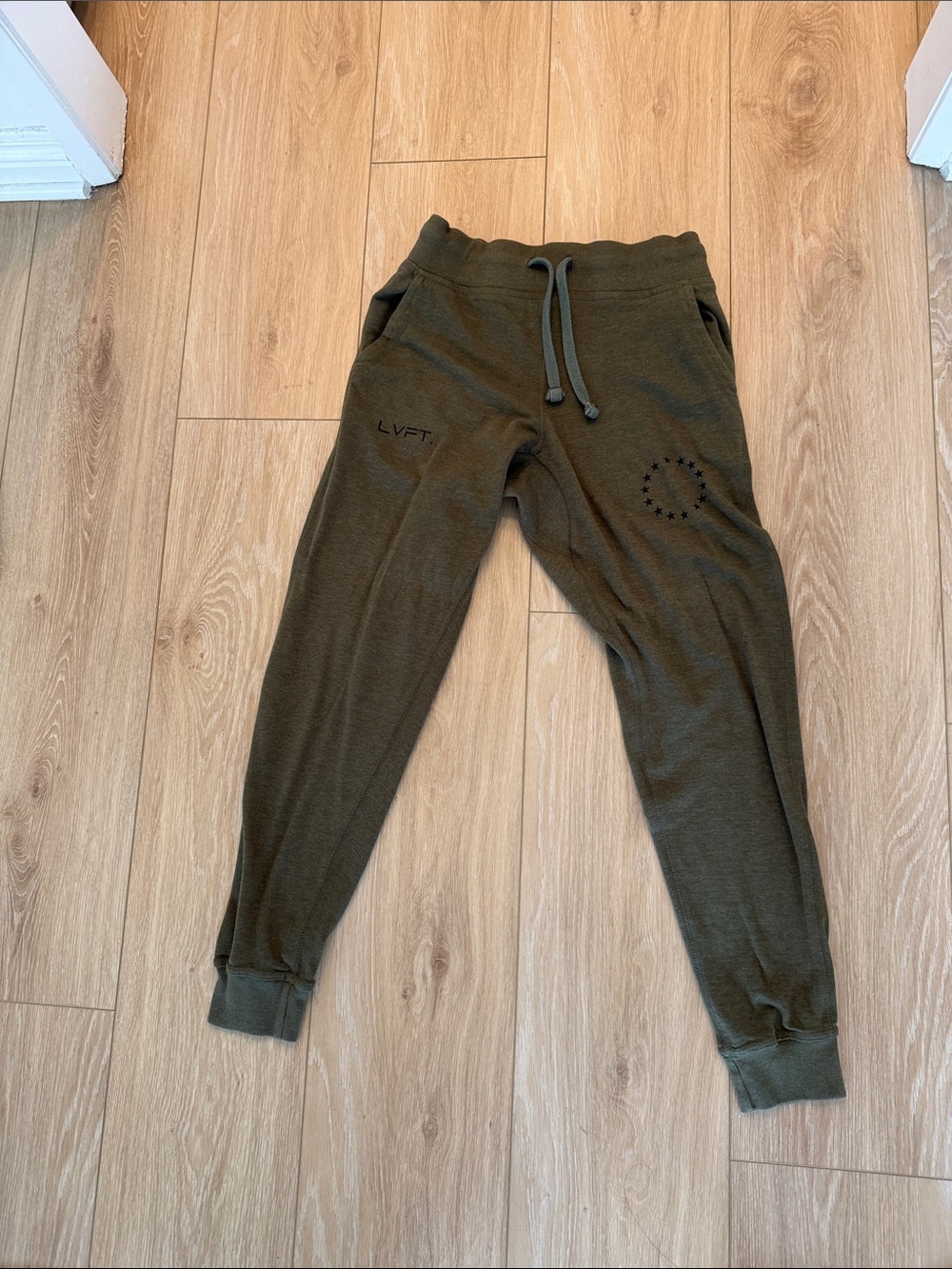 LVFT Men's Olive Green Jogger Sweatpants Live Fit